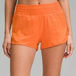 lululemon Orange Hotty Hot Short